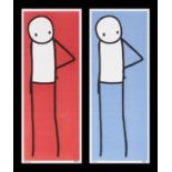 Stik (British 1979-), 'Hip (Blue & Red)', 2013