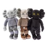 Kaws (American 1974-), 'Holiday Hong Kong (Black, Brown & Grey Plush)', 2019