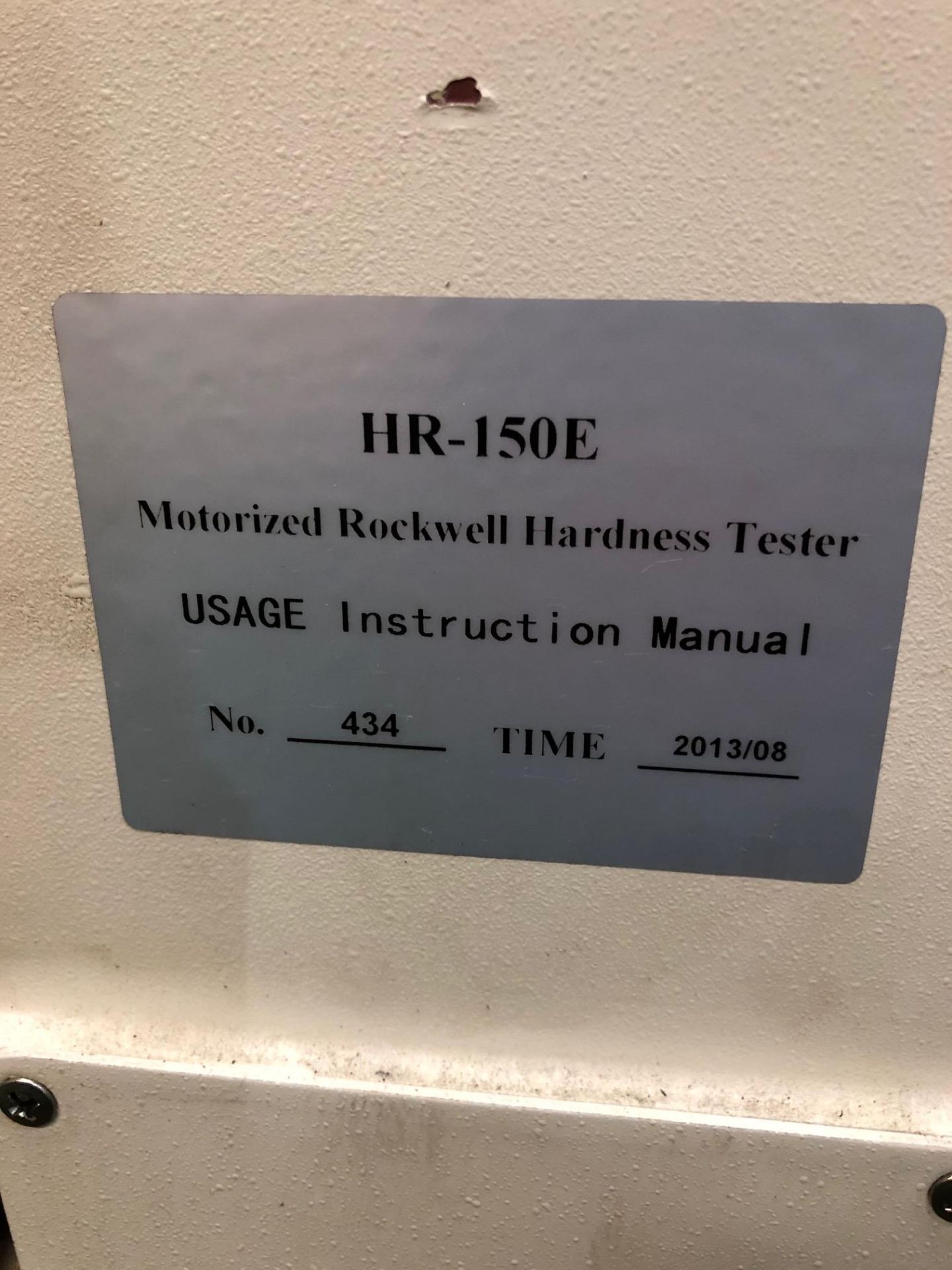 HR-150E Motorized Rockwell Hardness Tester - Image 5 of 5