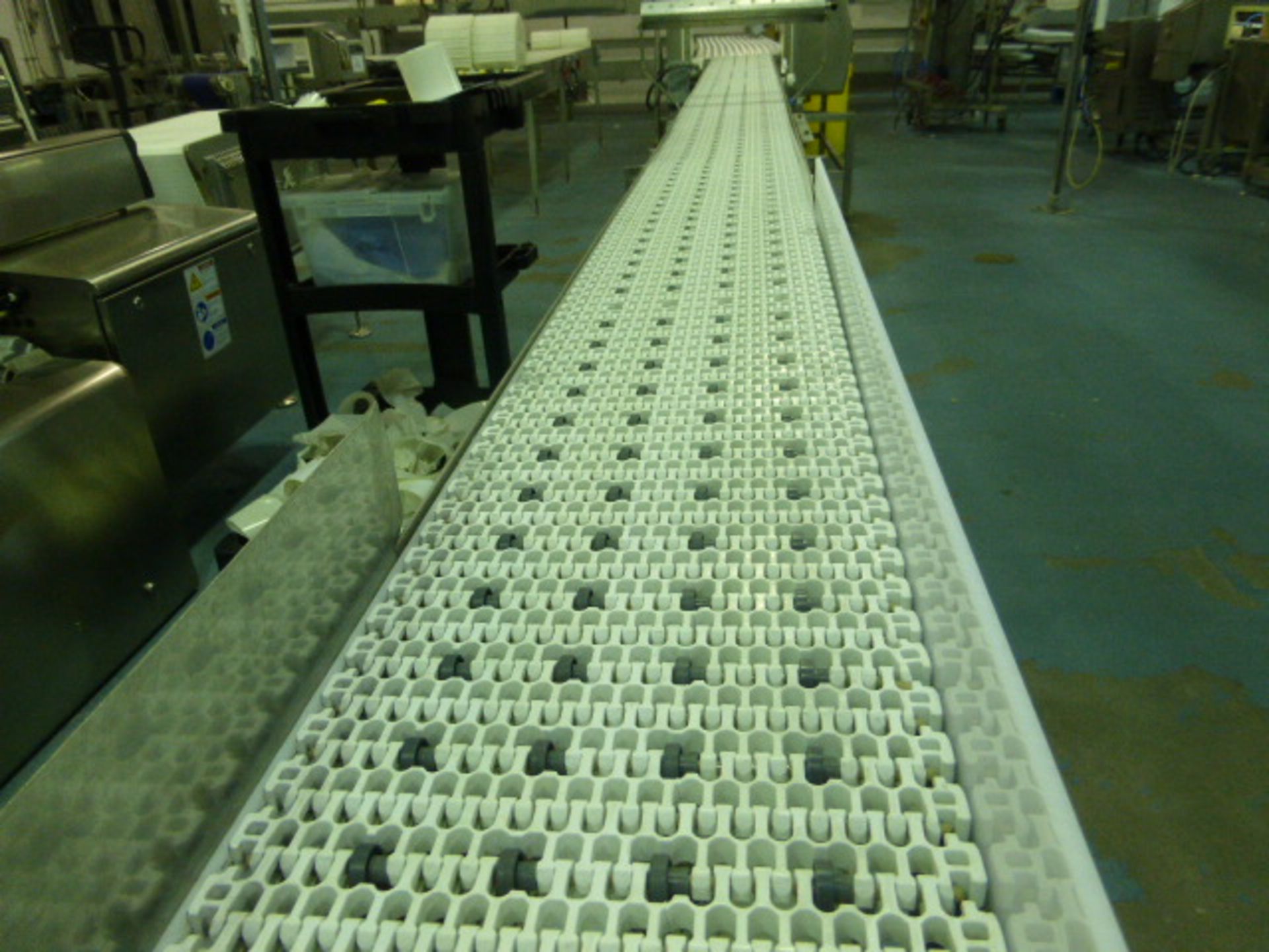 s/s transfer conveyor with plastic belting, 10 in. x 24 ft. - Image 2 of 2