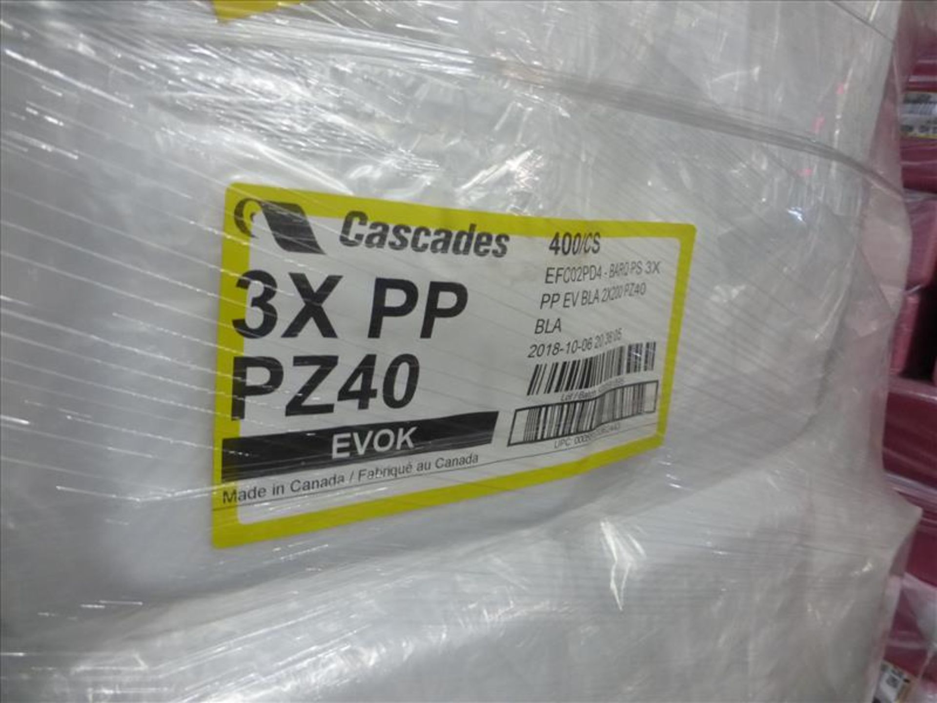 (33 bundles, 13200) 3XPP - PZ40 overwrap foam trays, Cascade, white - Image 4 of 5