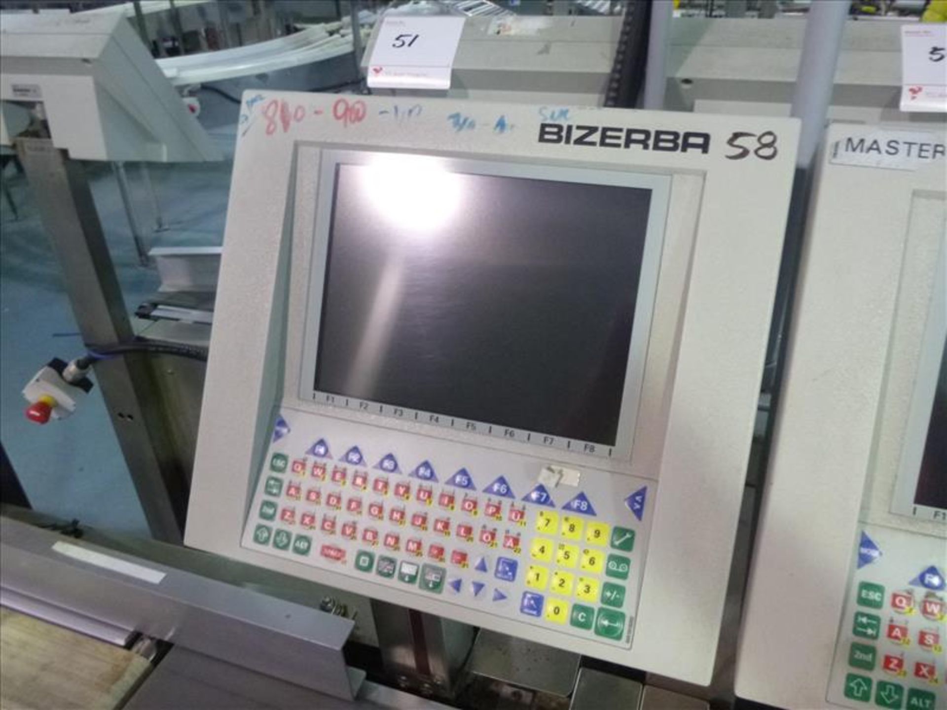 Bizerba in-line check-weigher system (SLAVE2) w/ Bizerba GS label printer, ser. no. 1960600 and - Image 3 of 3