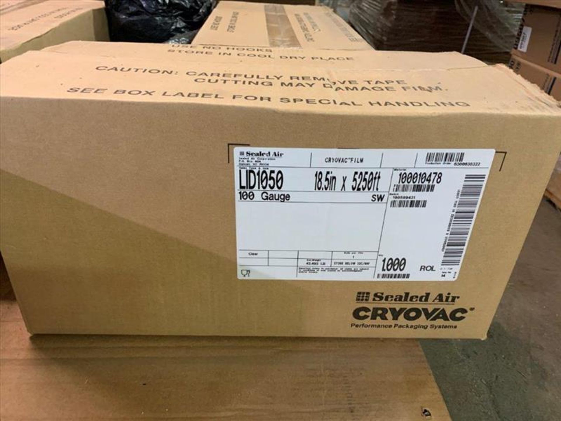 (6 rolls) LID 1050 - Cryovac Map film 18.5 in