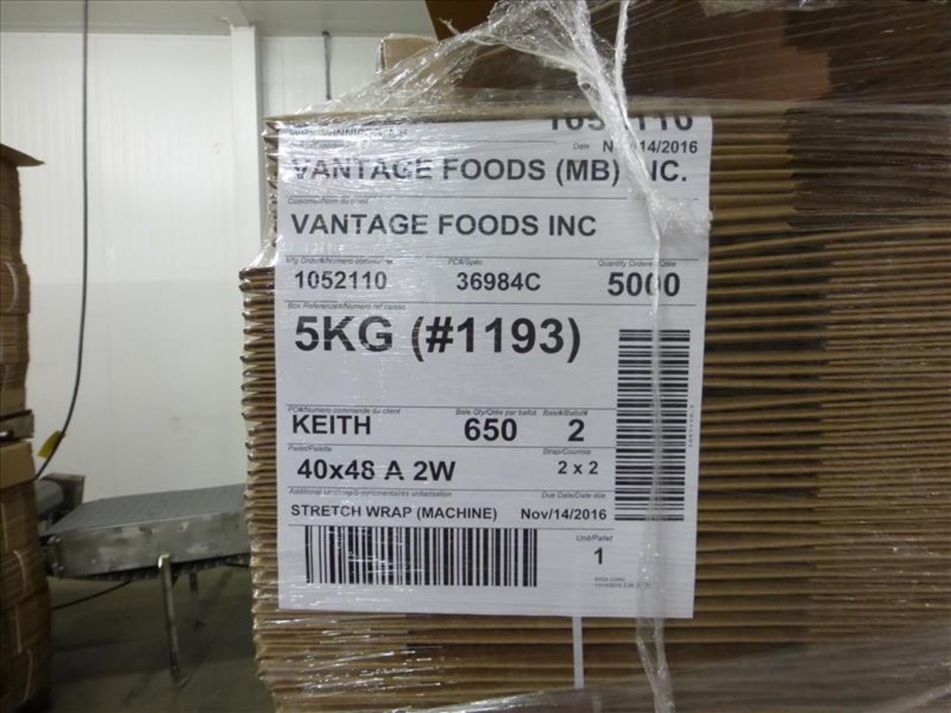 (5 pallets, 3250) #1193 - 5kg boxes, WestRock, no print, 10.5 x 15.5 x 3.5 - Image 2 of 3