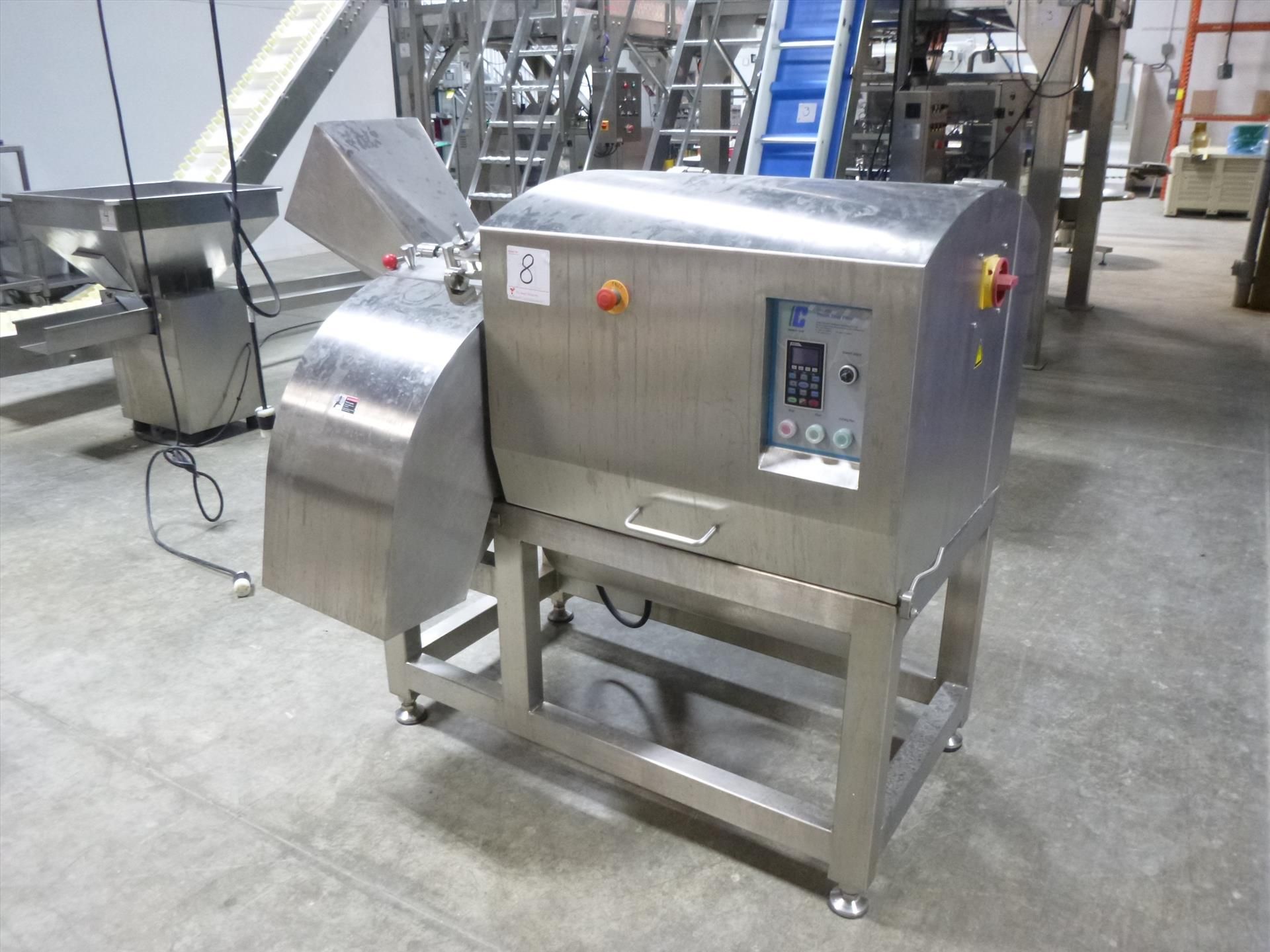 Chengye model DRD450 S/S frozen meat dicer, S/N: 170602, w/ VFD-Cx control, (2018)