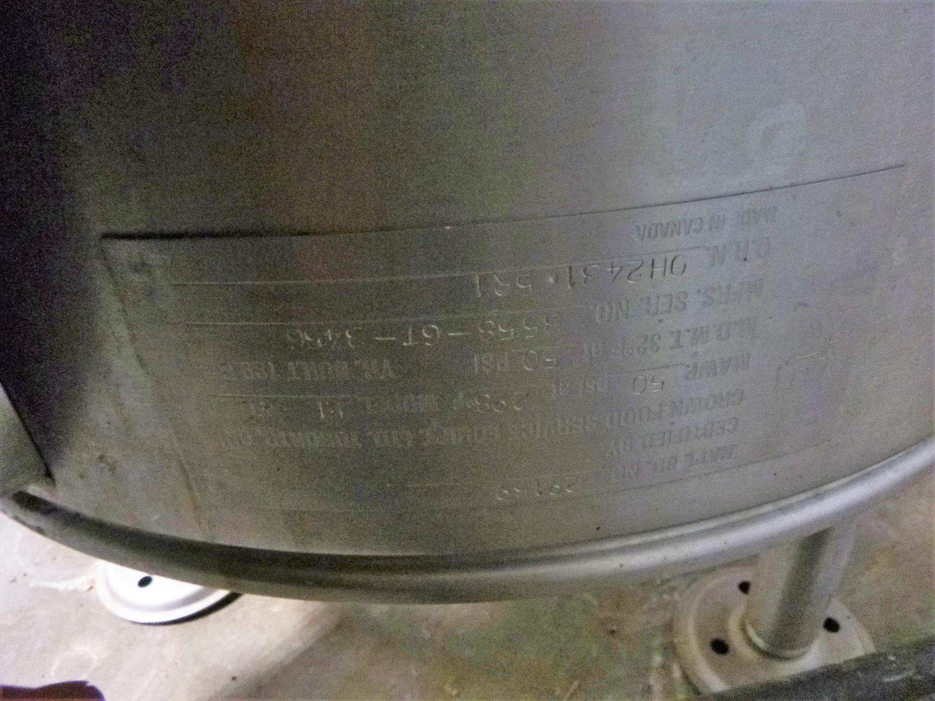 Vulcan model EL-40 S/S kettle, S/N: 3558-6T-3456, (1998) - Image 4 of 4