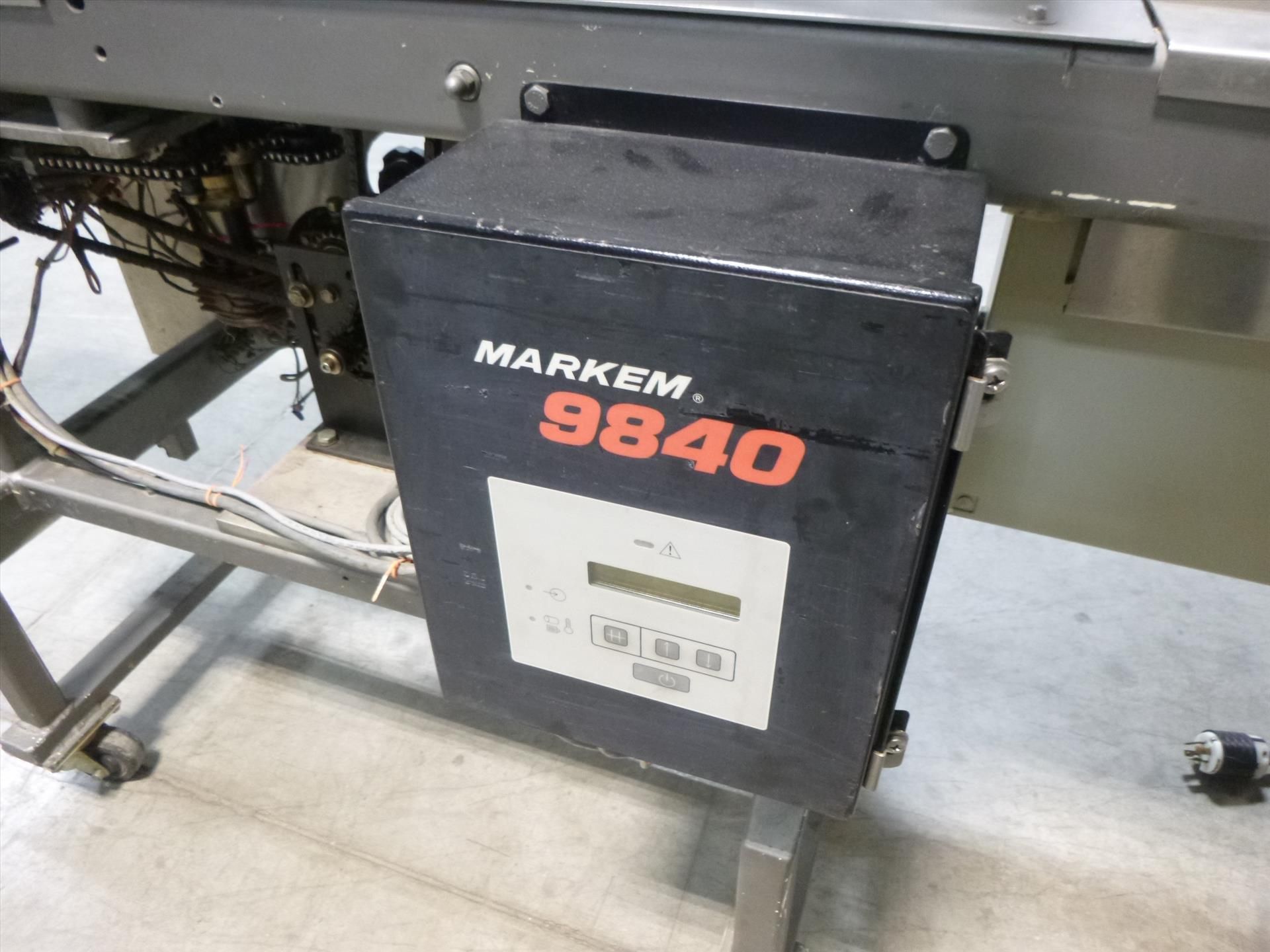 PFM model PFM30 flow wrapper packaging machine, S/N: 343092, w/ infeed conveyor - Image 6 of 7