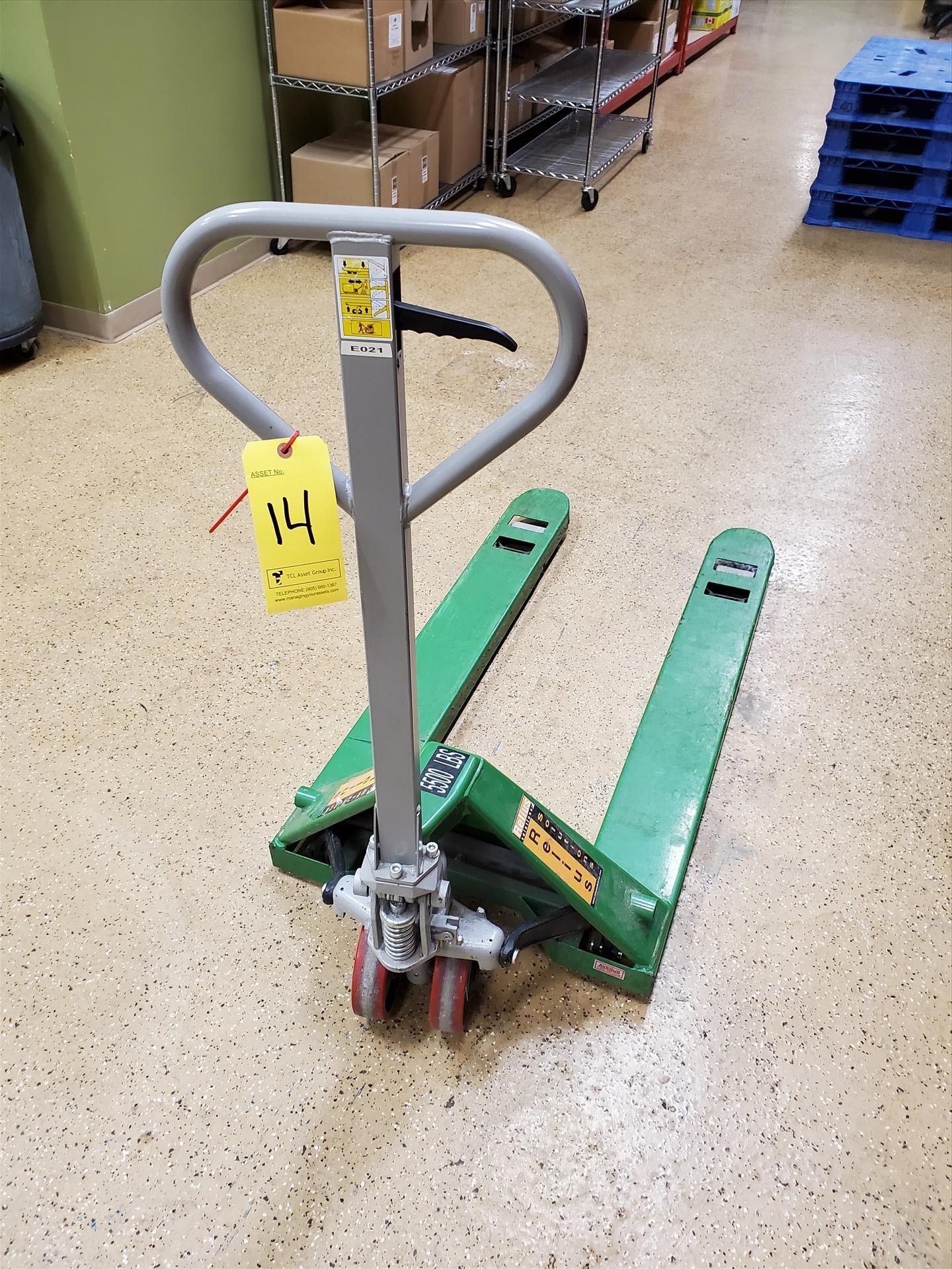 pallet jack, 5500lb capacity