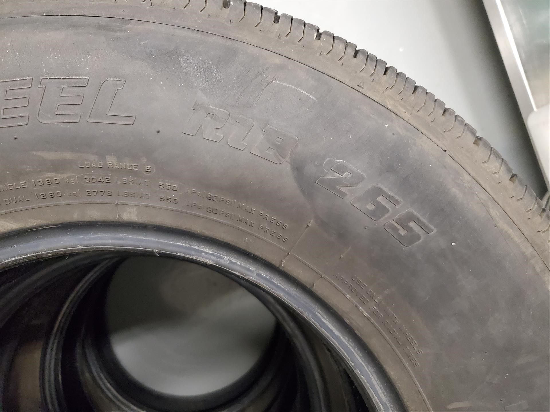 (4) Bridgestone all-season tires (USED), V-Steel, LT245/75R16 - Image 4 of 5