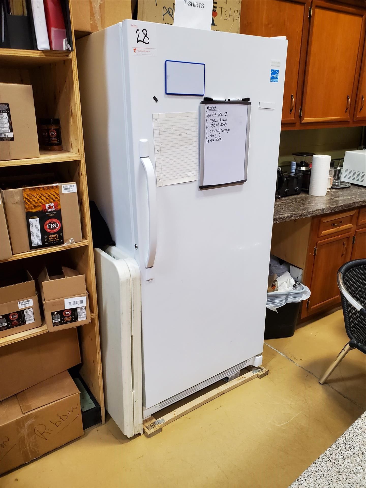 Electrolux 20.5 cu ft upright freezer, model FFUH21F2NWA