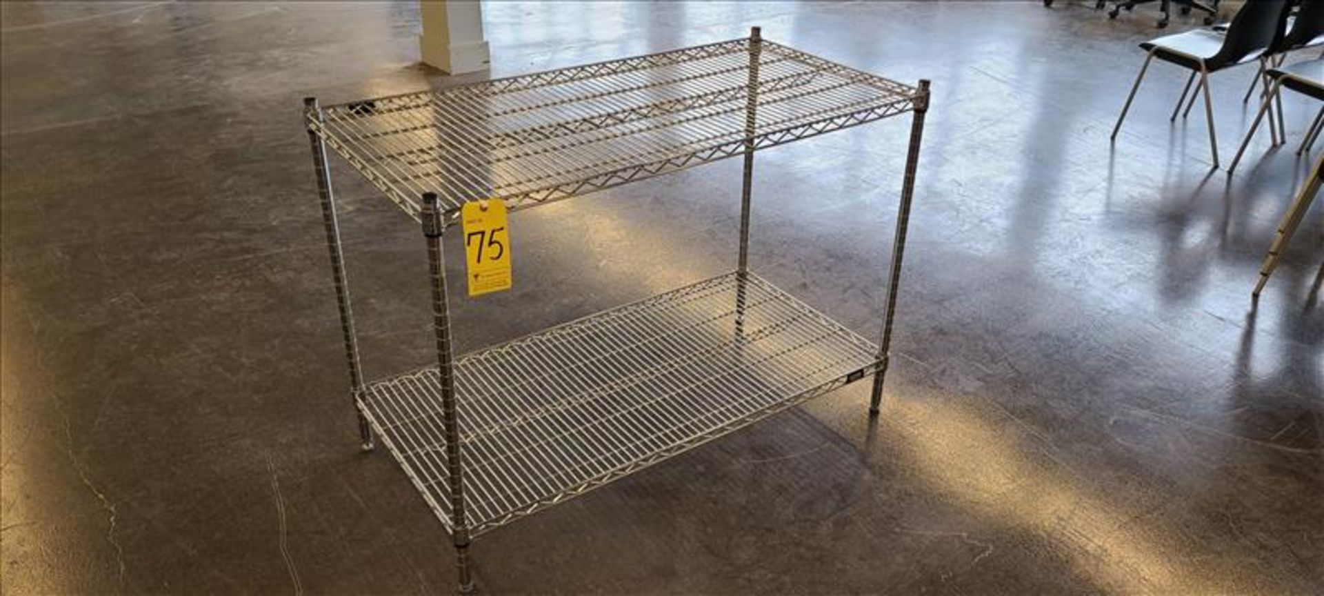 Two-Shelf Chrome Wire Shelving Unit 48 in. x 24 in. x 32 in. - Image 2 of 2