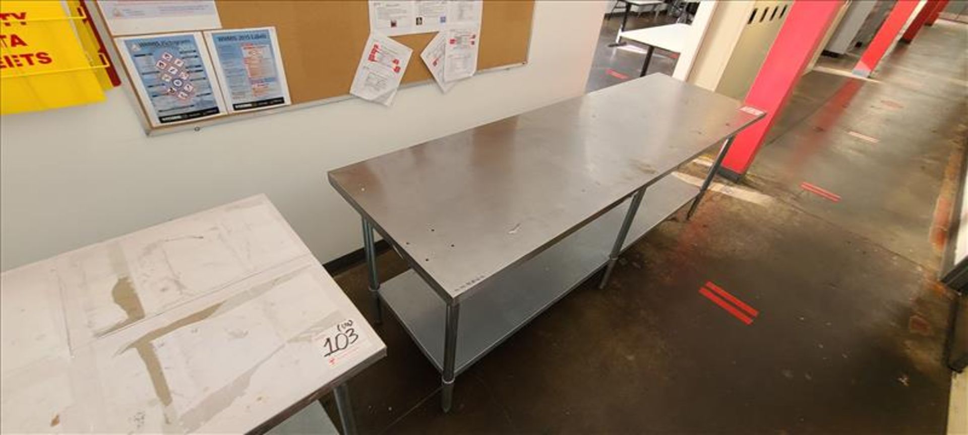 s/s Worktables, 96 in. x 30 in. - Image 3 of 3