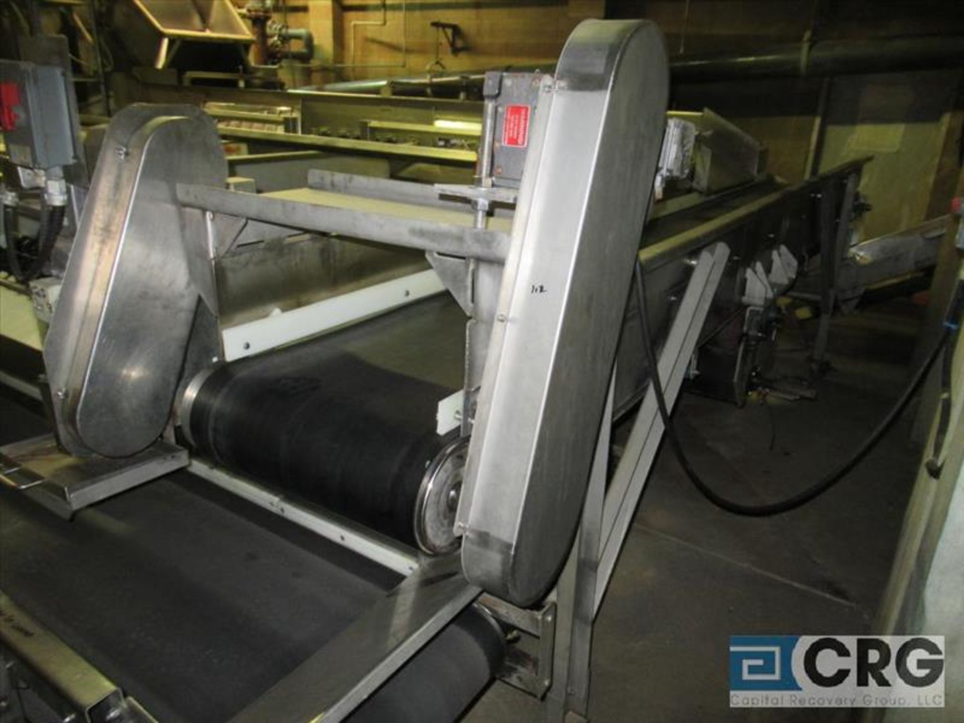 Main belt conveyor, 24 in. wide x 20 ft. long with connecting By Line cross belt conveyor ( - Image 4 of 4