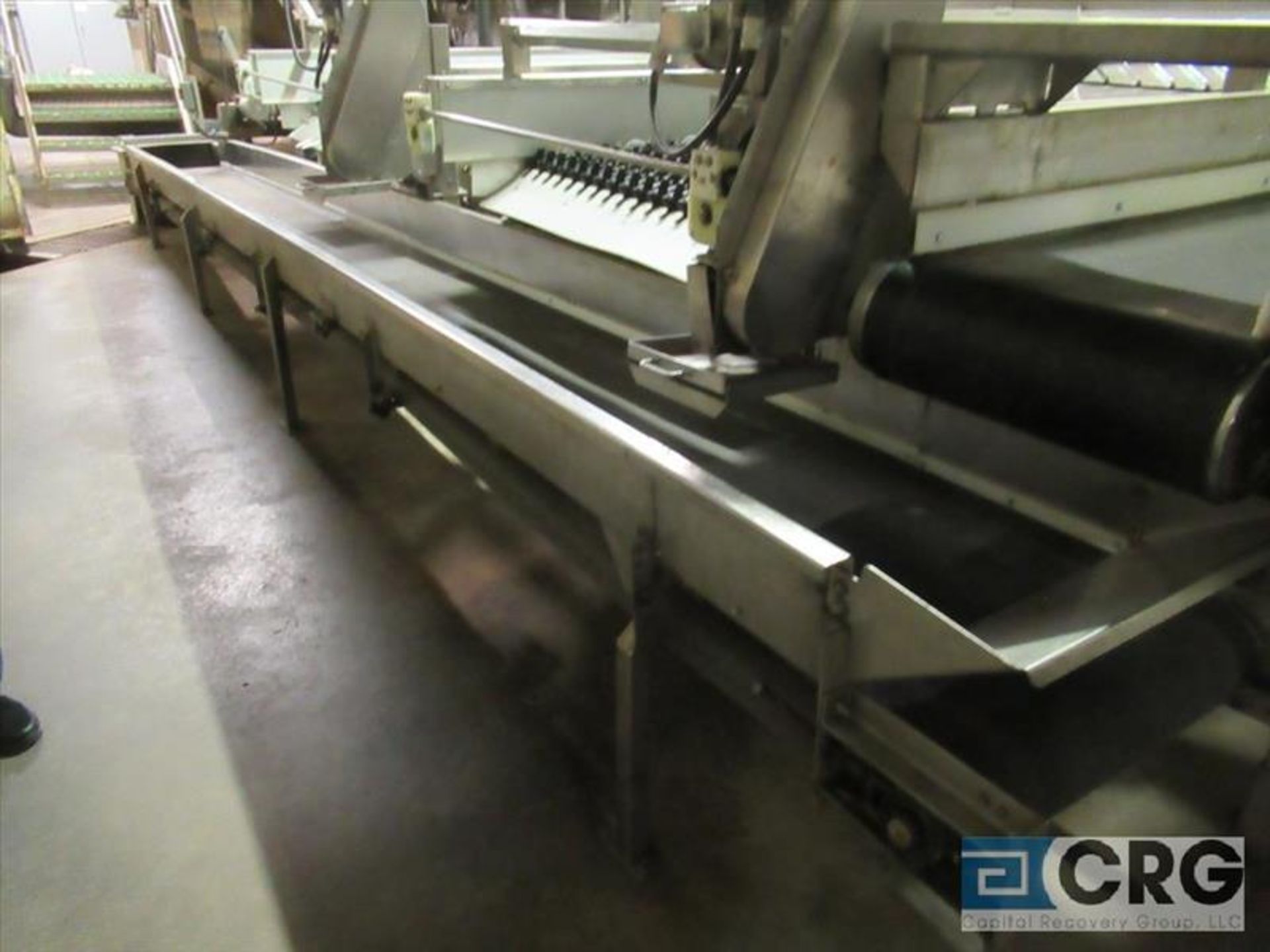 Main belt conveyor, 24 in. wide x 20 ft. long with connecting By Line cross belt conveyor ( - Image 2 of 4