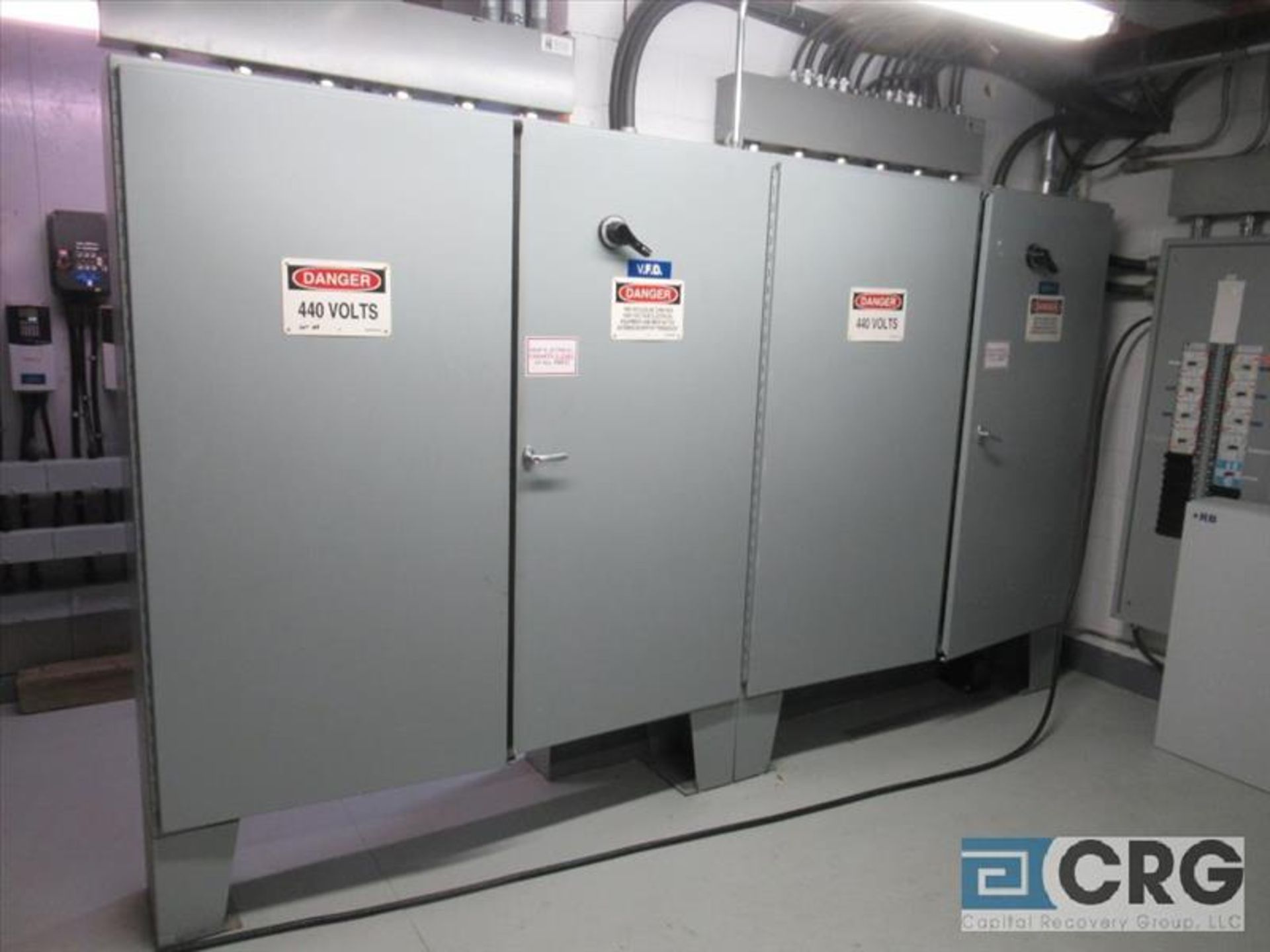 Lot of (2) PLC panels, double door panels connected in tandem [Main Process ]