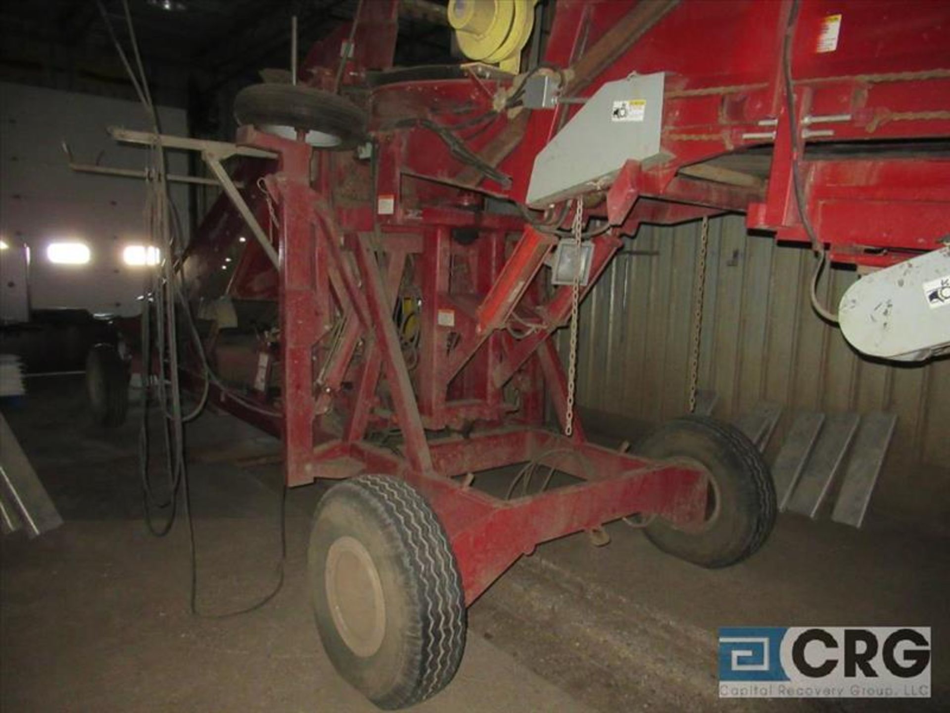 Spudnik 560 potato piler #1, 36 in. wide x 48 ft. long, hydraulic and electric powered, s/n 233 [ - Image 2 of 6