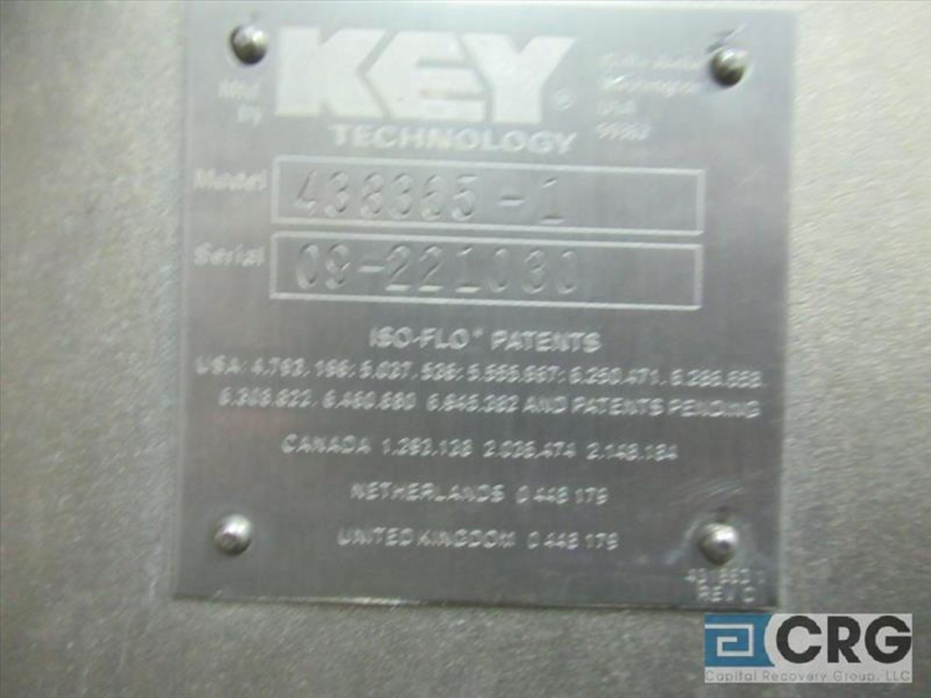 Key ISO-FLO 438365-1, 24 in. wide x 4 ft. long shaker screen, s/n 09-221030 [Bi Product ] - Image 3 of 3