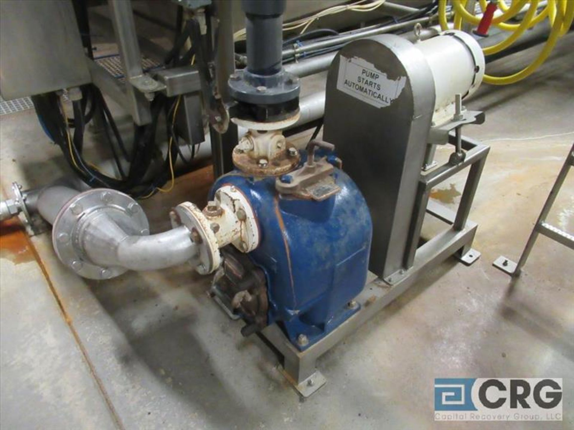 Gorman Rupp 11405 rock trap pump associated with rock eliminator tank, 7.5 HP motor [Receiving]