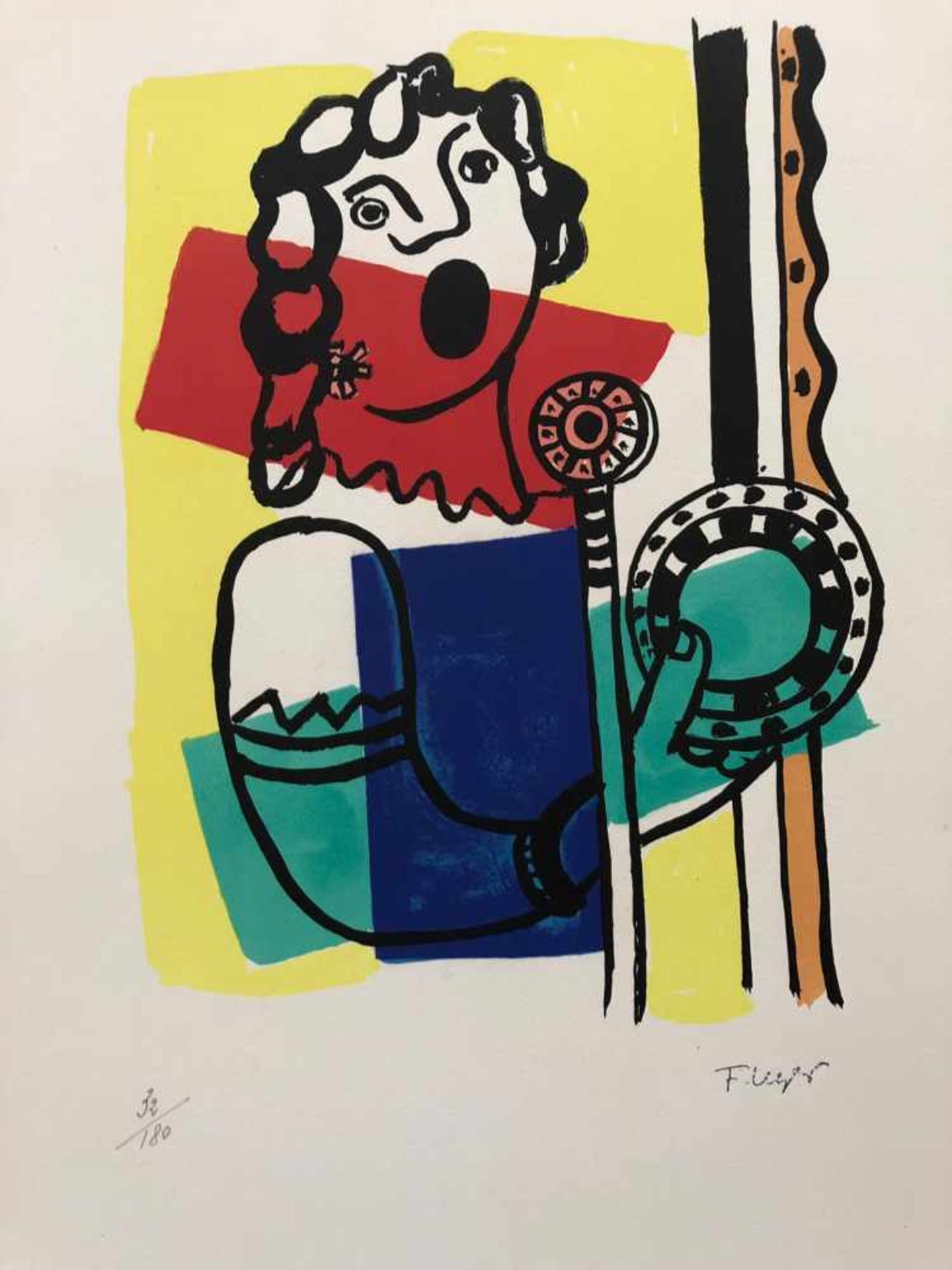 Fernand Léger - La chanteuse de la radio, 1959Fernand Léger - La chanteuse de la radio,