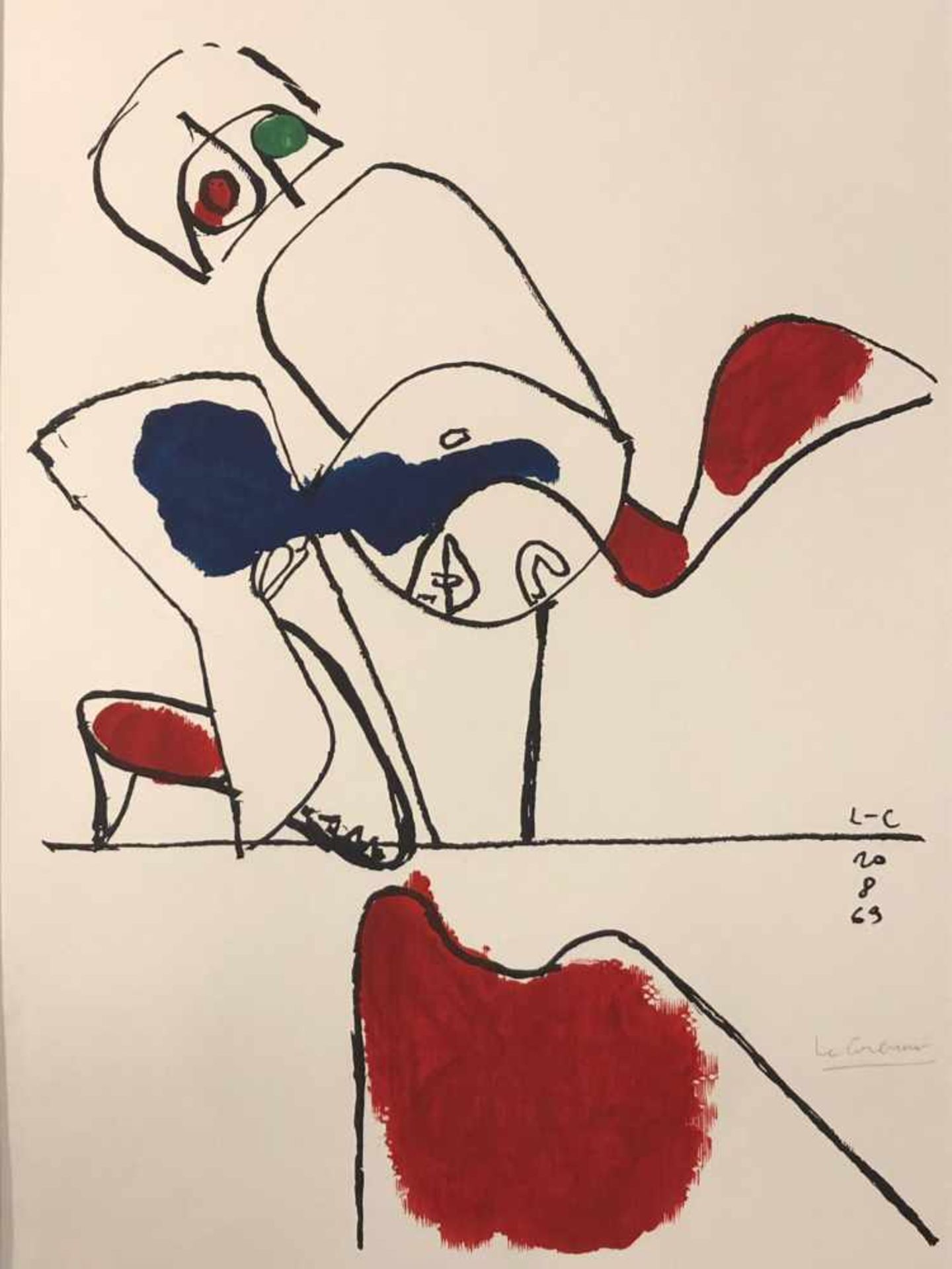 Le Corbusier - Taureau XVII, 1963Le Corbusier - Taureau XVII, 1963Lithographie originale en couleurs