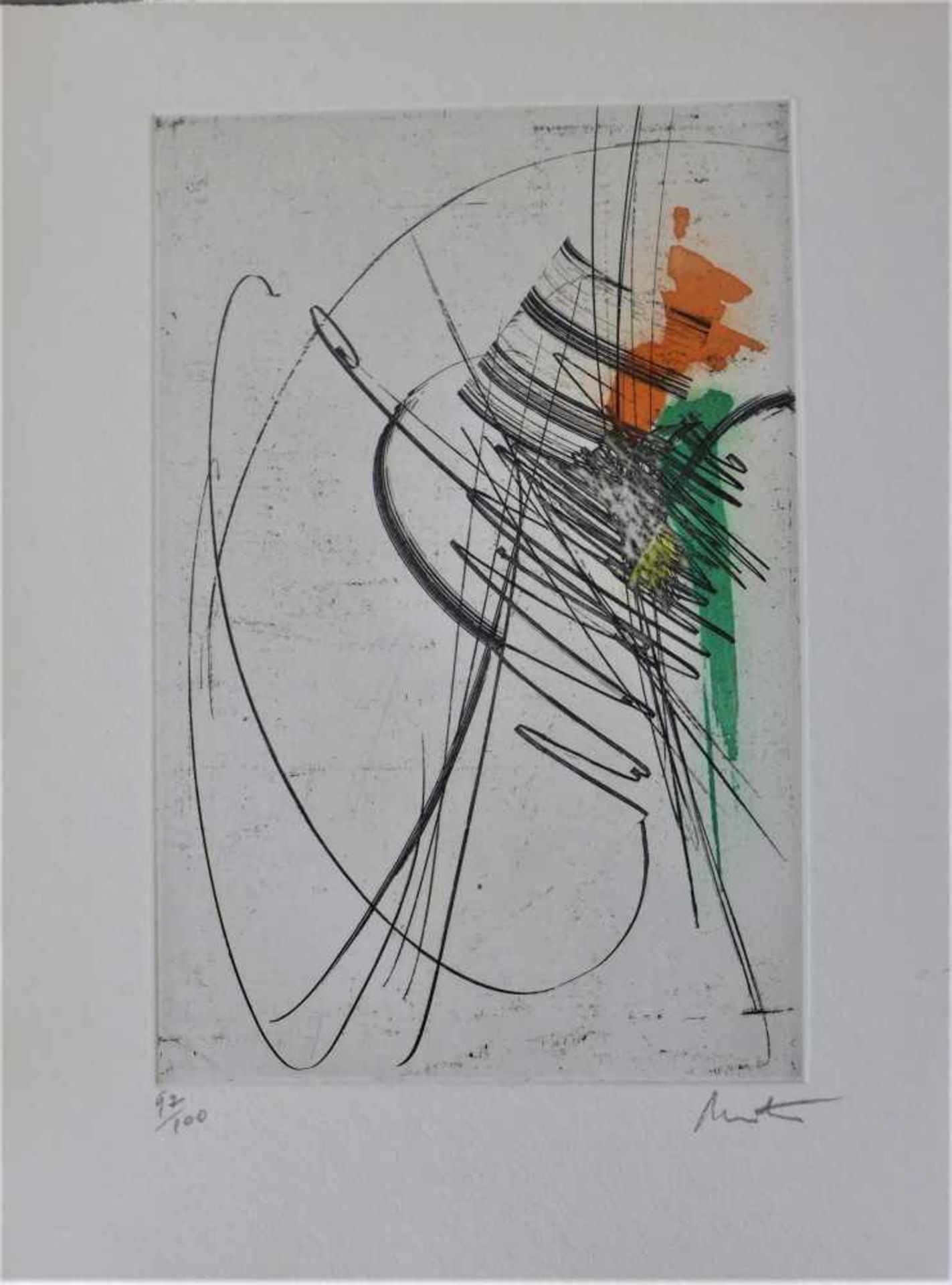 Jean Miotte - Composition, 1996Jean Miotte - Composition, 1996Gravure originale en couleurs sur