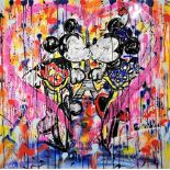 Kiko - Paris LoveKiko - Paris Love Aérosol, acrylique et résine sur toile Pièce unique, signée à