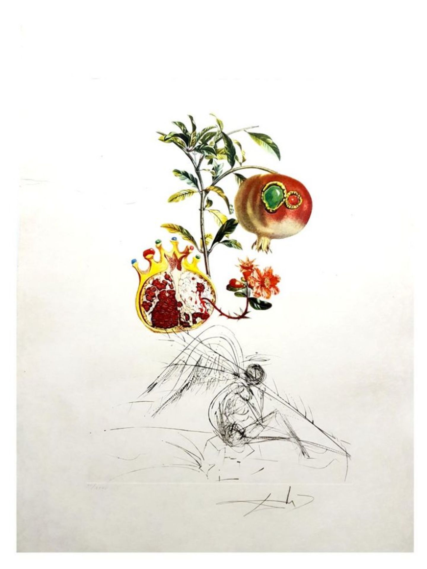 Salvador Dali - Flordali - Grenade et l'Ange, 1969Salvador Dali - Flordali - Grenade et l'Ange,