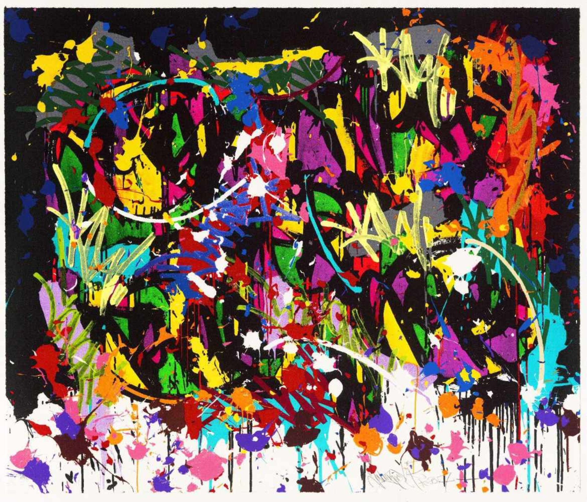 JonOne - The Fall, 2017JonOne - The Fall, 2017Lithographie originale en 27 couleurs sur papier BFK