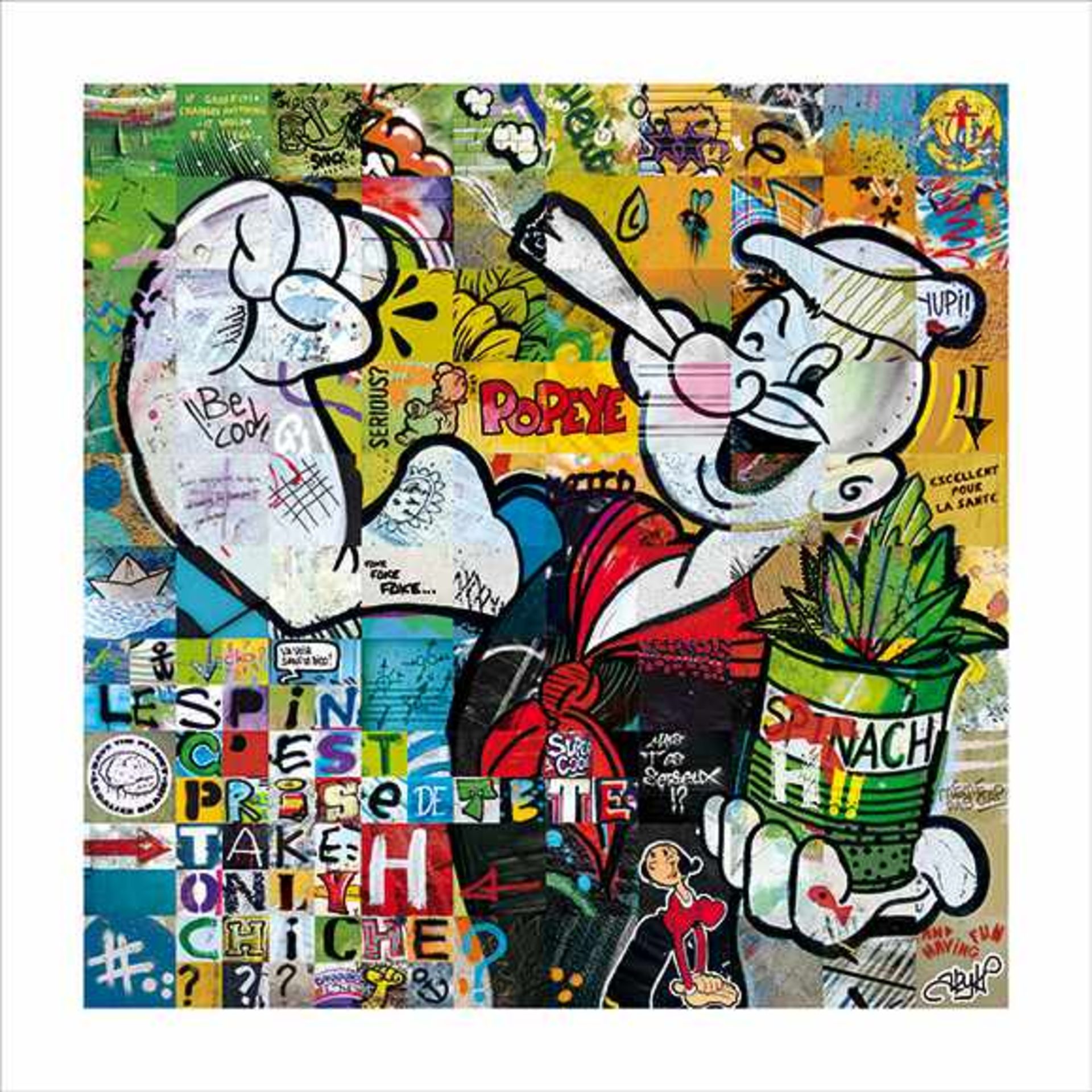 Ary Kp - Only H, chiche ?Ary Kp - Only H, chiche ? Giclée originale sur papier couché mat moderne