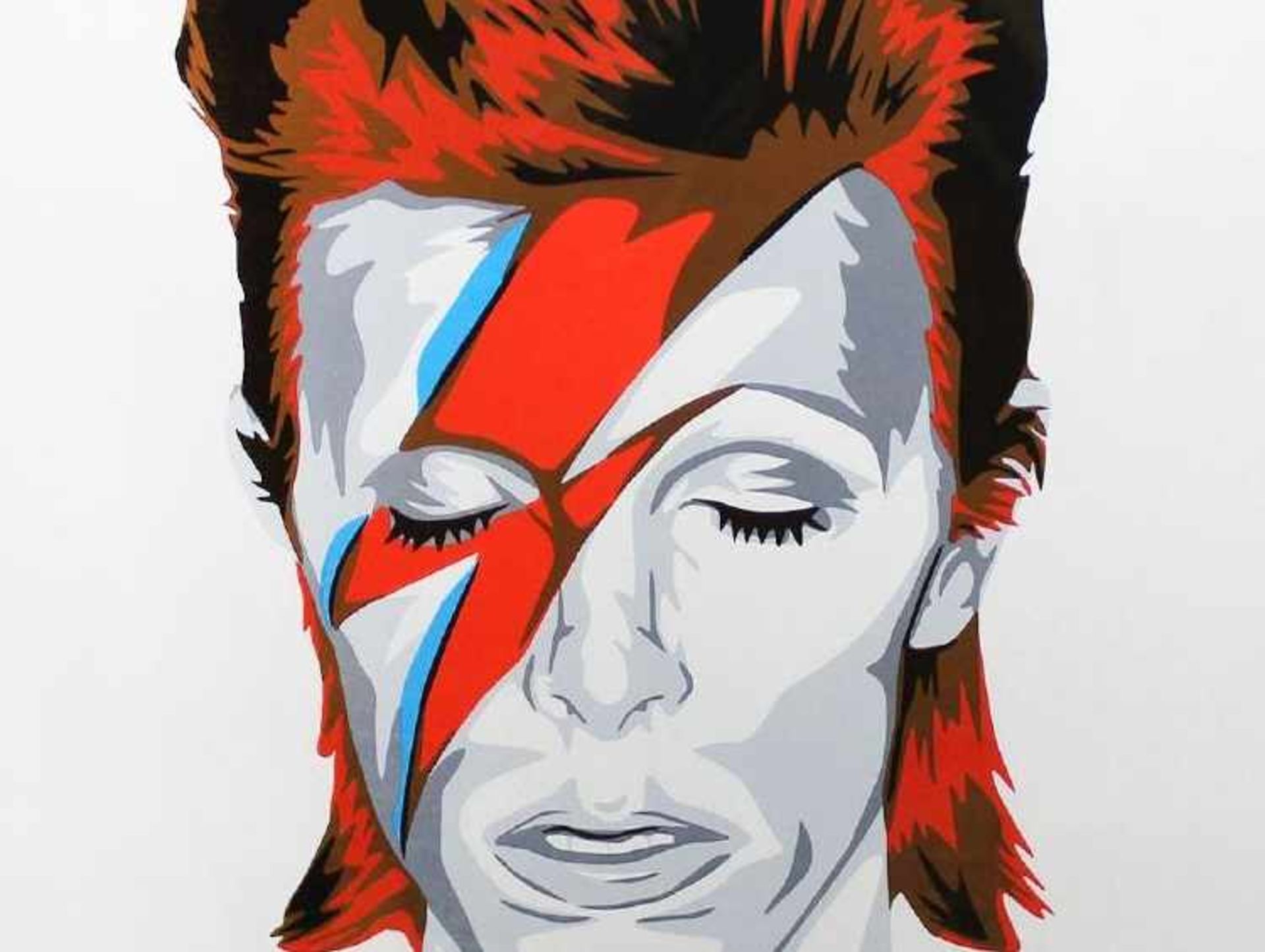 Mr Brainwash - Bowie, 2016Mr Brainwash - Bowie, 2016Sérigraphie originale 6 couleurs sur - Bild 3 aus 3