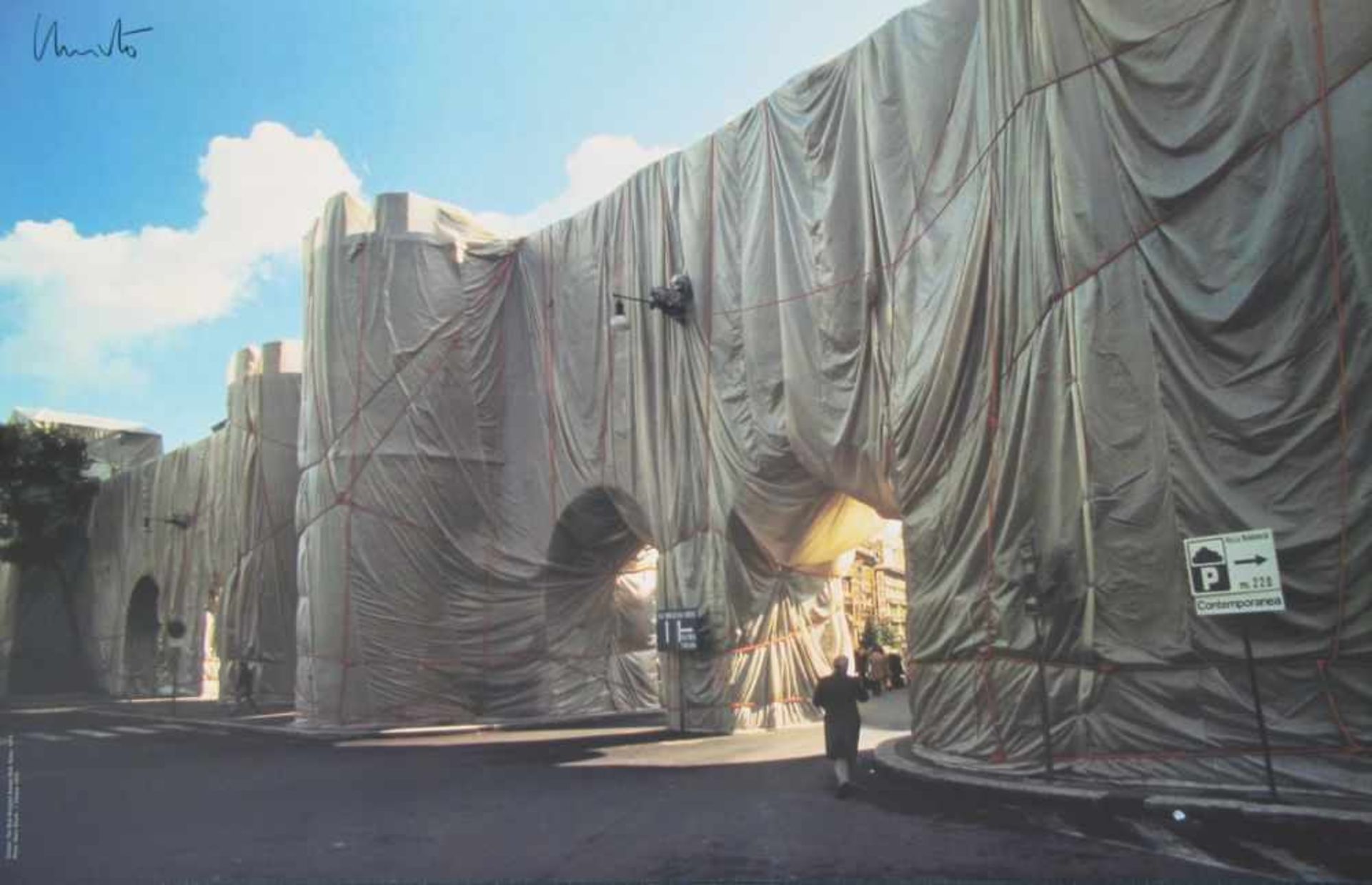 Christo & Jeanne-Claude - The Wall - Wrapped Roman WallChristo & Jeanne-Claude - The Wall -