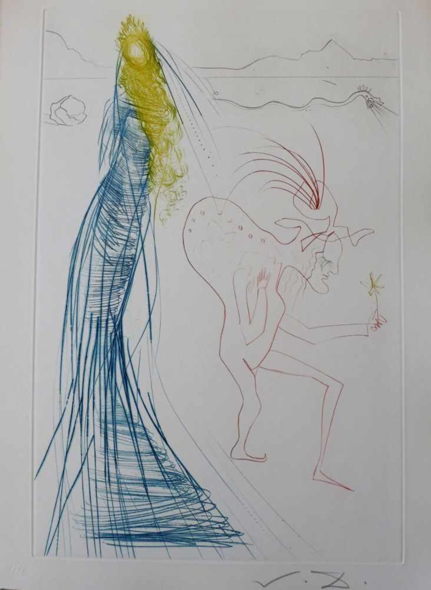 Salvador Dali - Tristan et Iseult - Frocin, the Bad Dwarf, 1970Salvador Dali - Tristan et Iseult -