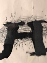 Antoni Tàpies - Sans titre, 1970Encre brossée et craie sur papierPièce unique, 1970Signée à la