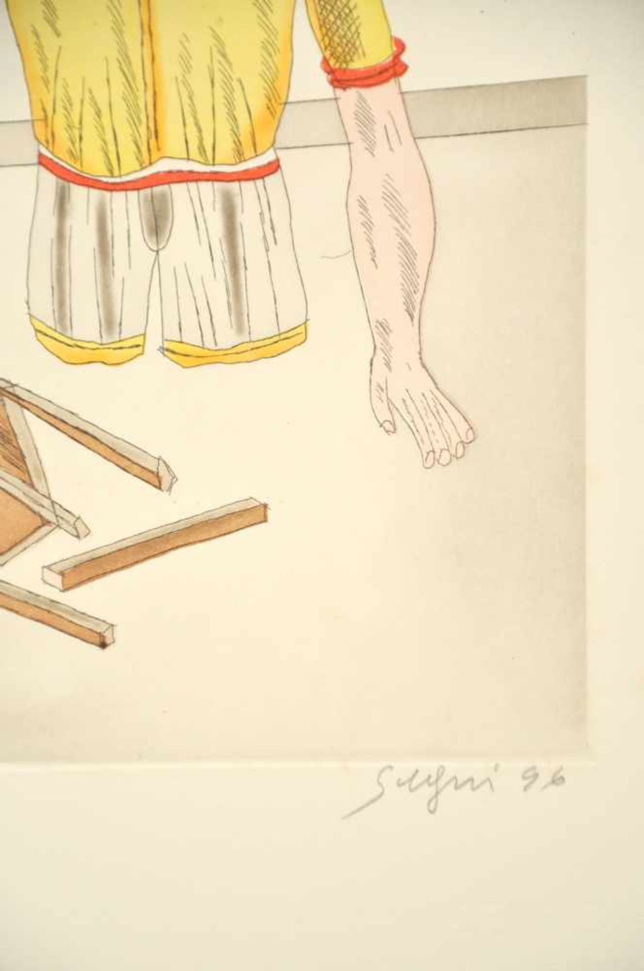 Antonio Segui - Juanito, 1996Gravure originale sur papier vélinSignée au crayon et numérotée 1 / - Bild 3 aus 3