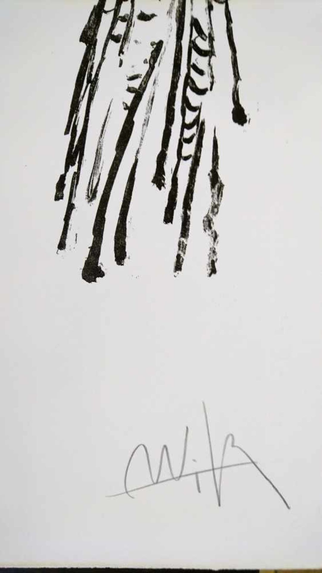 Wifredo Lam - Figure blanche et noire, 1975Lithographie originale sur papier ArchesSignée au - Bild 3 aus 3
