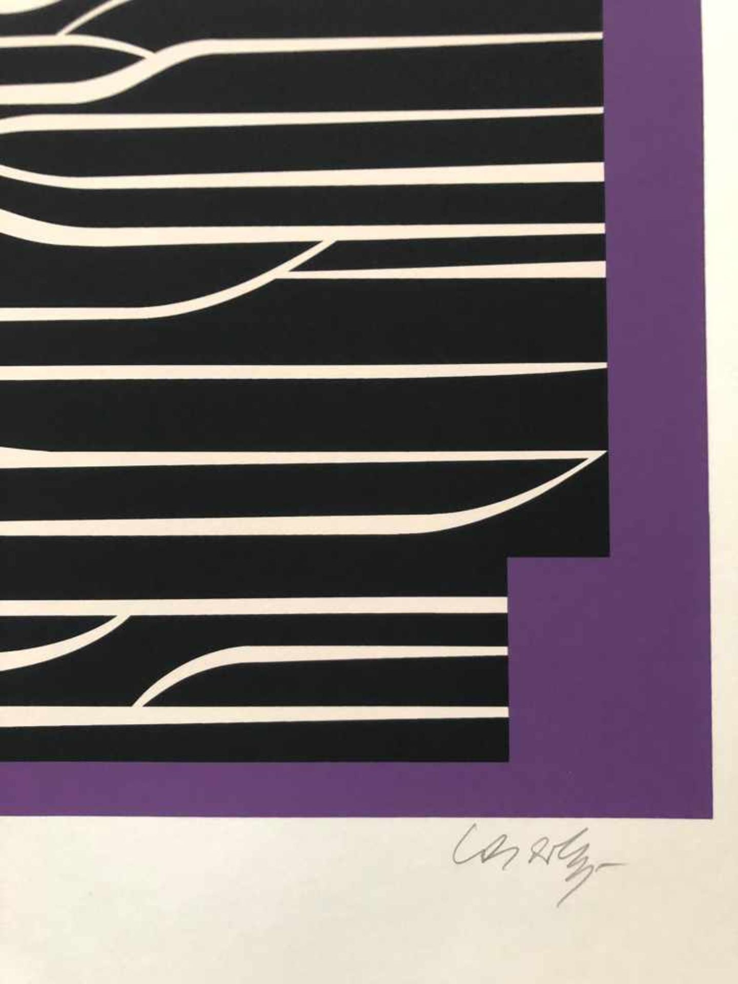 Victor Vasarely - Les annees cinquante 7Sérigraphie originale sur papierSignée au crayon et - Bild 3 aus 3