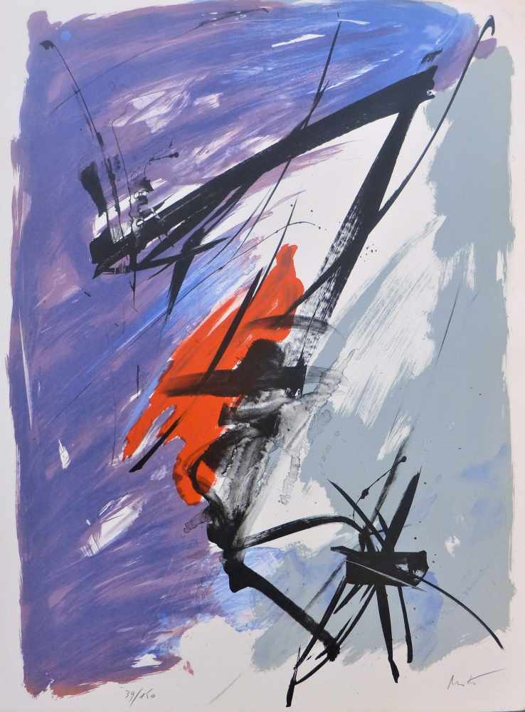 Jean Miotte - Pour les vingt ans de la Différence, 1996Lithographie originale en couleurs sur