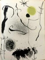 Joan Miró - Bouquet de rêves pour Leïla, 1964Lithographie originale pour "XXe siècle" N24Édition