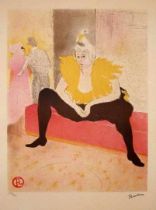 Henri De Toulouse-Lautrec (d'après) - Elles, La Clownesse assise, 1982Lithographie en couleurs sur