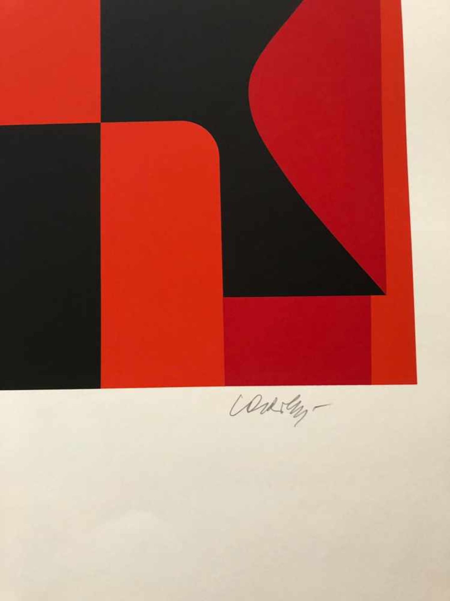 Victor Vasarely - Les années cinquante 8Sérigraphie originale sur papierSignée au crayon et - Bild 3 aus 3