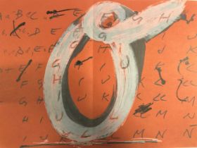 Antoni Tàpies - Objets et grands formats, 1972Lithographie originale en couleurs sur