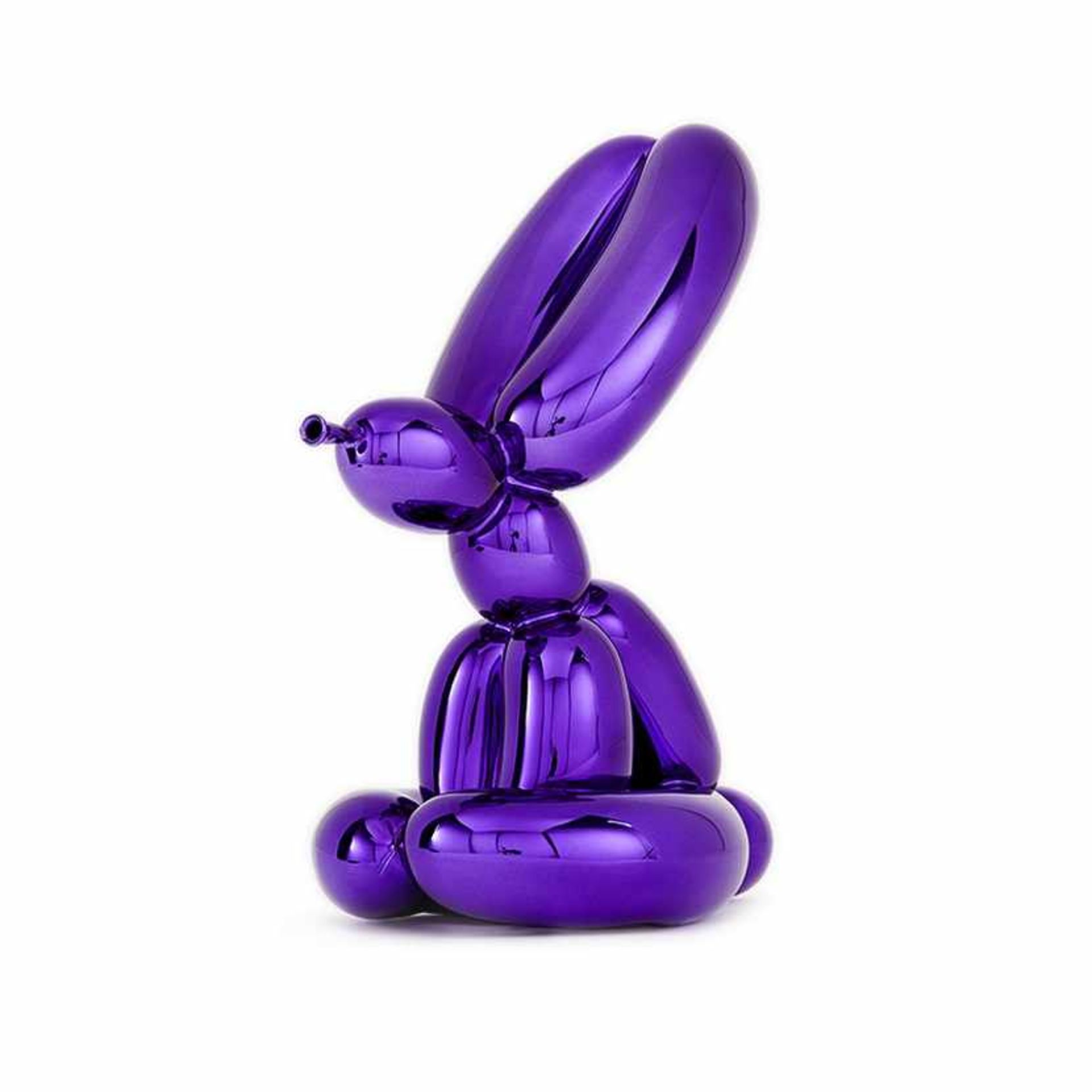 Jeff Koons - Balloon Rabbit (Violet), 2019Sculpture en porcelaine avec revêtement chromatiqueEdition