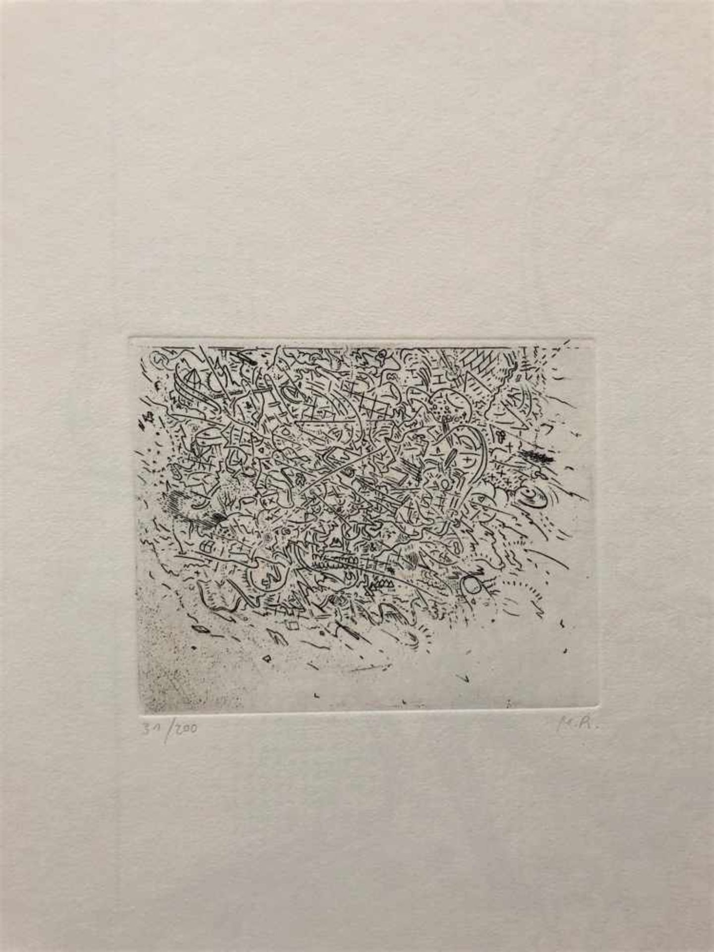 Markus Raetz - Gnuusch, 1971Eau-forte originaleSignée au crayon et numérotée 31 / 200Extrait de "