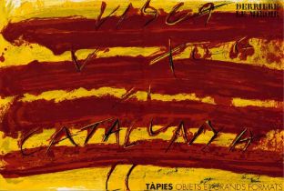 Antoni Tàpies - Objets et grands formats, 1972Lithographie originale en couleurs sur