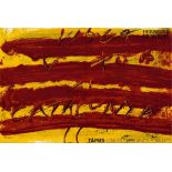 Antoni Tàpies - Objets et grands formats, 1972Lithographie originale en couleurs sur