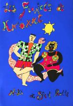Niki de Saint Phalle - Les Fiancés de Knokke, 1992Sérigraphie en couleurs sur papierEdition