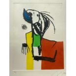 Joan Miró - Chanteurs des Rues IV, 1981Aquatinte originale sur papier vélinSignée au crayon et