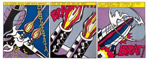 Roy Lichtenstein (after) - As I opened fire, 1966 3 lithographies en couleurs sur papierPortant le