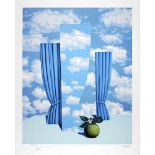 René Magritte - Le Beau Monde GM (The Beautiful World)Lithographie en couleurs d’après l'oeuvre de