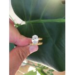 Bague - Or Jaune - 3.60ct - HRD - G/P2